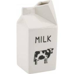 Novelty White Moo Milk Carton Design Ceramic Novelty Design Pitcher