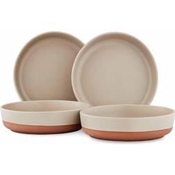 Tower Barbary & Oak Verona Stone 4 Piece Pasta Set Soup Bowl