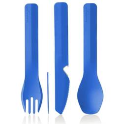 Humangear Gobites Trio Travel Knife, & Set In Blue Blue 3 Cutlery Set