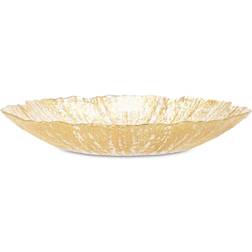 Vietri Rufolo Glass Gold Salad Dish