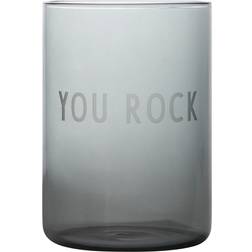 Design Letters favourite 35 cl You rock-black Drinking Glass