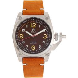 Shield Pascal Camel Brown Leather Band CAMEL/ BROWN One Size
