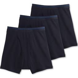 Jockey Classic Cotton Boxer Briefs 3-pack - Black