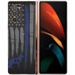 MightySkins SAGZFO2-Thin Blue Line K9 Skin for Samsung Galaxy Z Fold 2 Thin Blue Line K9