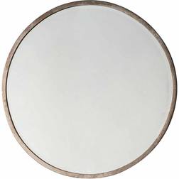 Gallery Higgins Round Mirror, Antique Silver Wall Mirror