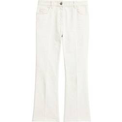 Theory Kick Flare Stretch Jeans - Ecru