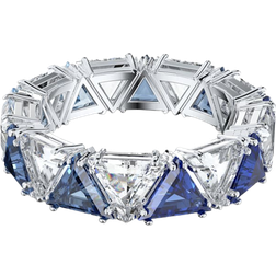 Swarovski Ortyx Cocktail Ring - Silver/Blue/Transparent