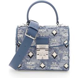 MCM Ladies Vintage Monogram Jacquard Boston Bag