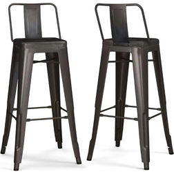 Simpli Home Rayne Bar Stool 100.2cm 2pcs