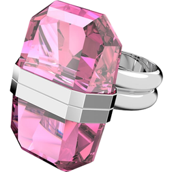 Swarovski Lucent Ring - Silver/Pink