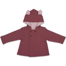 The Peanutshell Baby Girl Jacket - Mauve w Pink Bunny Ears (1100JACOLW)