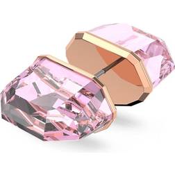 Swarovski Lucent Stud Earring - Gold/Pink