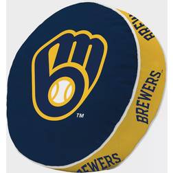 Logo Brands Milwaukee Brewers Team Puff Pillow