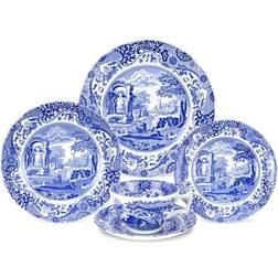 Spode Blue Italian 5-Piece Dinnerware Set Dinner Set