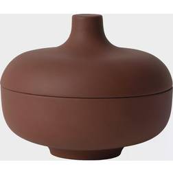 Design House Stockholm Sand with lid M Ø12 cm Red clay Bowl