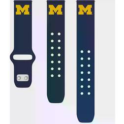 NCAA Navy Michigan Wolverines 22mm Samsung Silicone Band