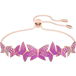 Swarovski Lilia Butterfly Bracelet - Rose Gold/Transparent/Pink