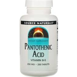 Source Naturals Pantothenic Acid Vitamin B-5 250 mg 250 Tablets