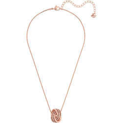 Swarovski Further Pendant Necklace - Rose Gold/Transparent