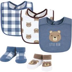 Hudson Cotton Bib and Sock Set Little Bear