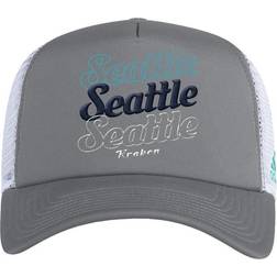 adidas Seattle Kraken Foam Trucker Snapback Cap - Grey/White