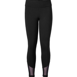 Soffe Girl's Yoga Mesh Wrap Leggings - Black