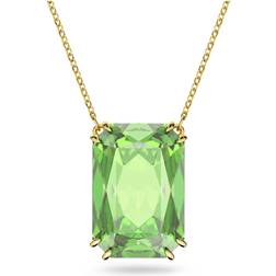 Swarovski Millenia Octagon Cut Pendant Necklace - Gold/Green