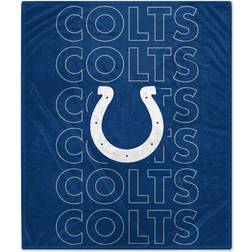 Indianapolis Colts Echo Team Wordmark Plush Blanket