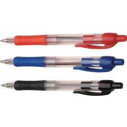 Q-CONNECT Retractable Ball Pen Red (Pack-10)