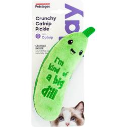 PetStages Crunchy Pickle Kicker Dental Cat Toy Green One-Size