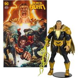 McFarlane Black Adam with Black Adam Comic Book 7"