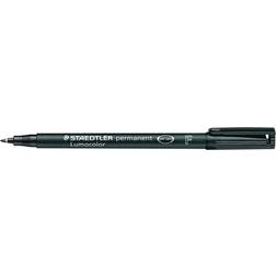 Staedtler 318 Lumocolor Permanent Pen 0.6MM Fine Tip Black (Pack-10)