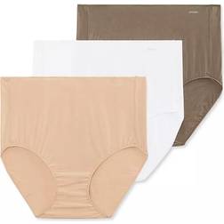 Jockey No Panty Line Promise Brief 3-pack - White/Light/Deep Beige