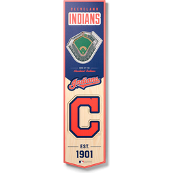 YouTheFan Cleveland Indians 3D Stadium View Banner