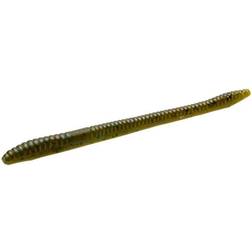 Zoom Finesse Worm Bait Green Pumpkin Blue 9cm 20-pack