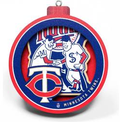 YouTheFan Minnesota Twins 3D Logo Series Ornament