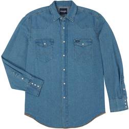 Wrangler Cowboy Cut Western Work Shirt - Jean