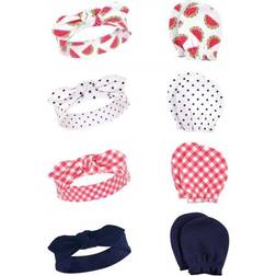 Hudson Cotton Headband and Scratch Mitten Set - Watermelon (10117546)