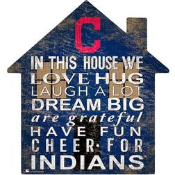 Fan Creations Cleveland Indians Team House Sign