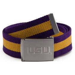 Eagles Wings LSU Tigers Fabric Belt - Blue