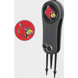 Team Effort Louisville Cardinals Switchblade Repair Tool & Two Ball Markers