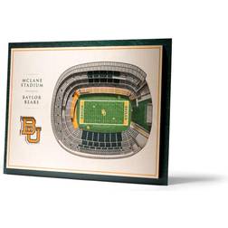 YouTheFan Baylor Bears 3D Stadium Wall Art Bay Team