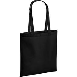 Westford Mill Cotton Recycled Tote Bag (One Size) (Black)