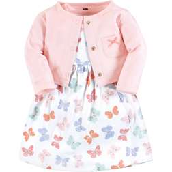 Hudson Cotton Dress and Cardigan Set - Pastel Butterfly (10116643)