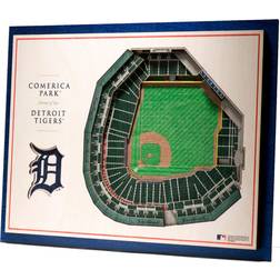 YouTheFan Detroit Tigers 5-Layer 3D StadiumViews Wall Art