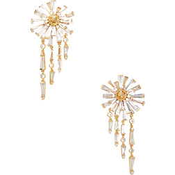 Kate Spade Sunny Fringe Earrings - Gold/Yellow/Transparent