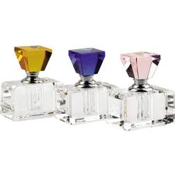 Badash Crystal Rainbow Multicolor Crystal Perfume Bottle Set