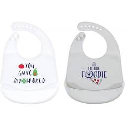 Hudson Silicone Bib 2-pack You Guac My World