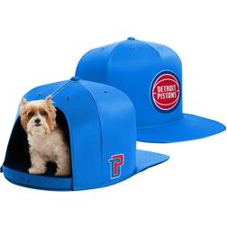 Nap Cap Blue Detroit Pistons Premium Dog Bed Medium