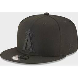 New Era Los Angeles Angels Black on Black 9FIFTY Team Snapback Adjustable Cap Sr